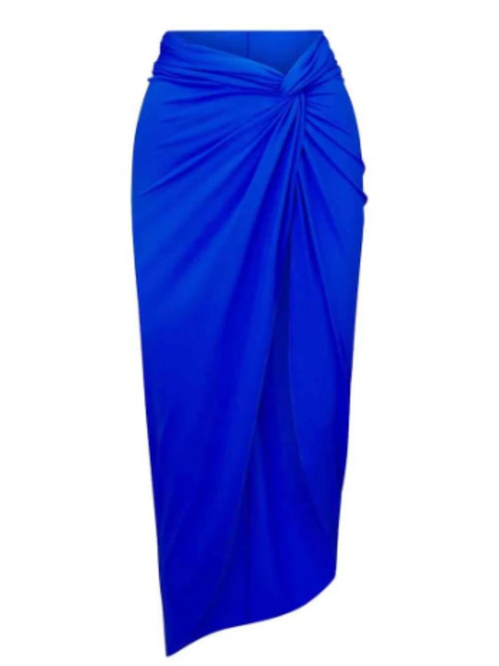 SKIMS Cobalt Swim Sarong Skirt NWT LARGE